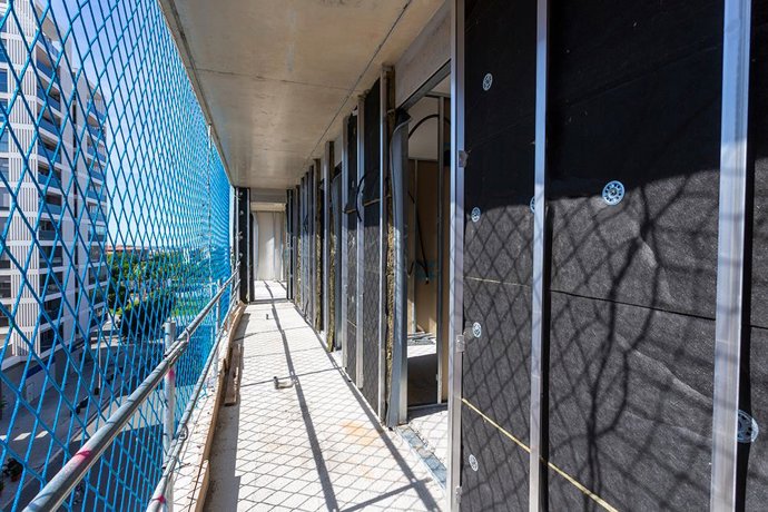 Fachada ligera y ventilada.