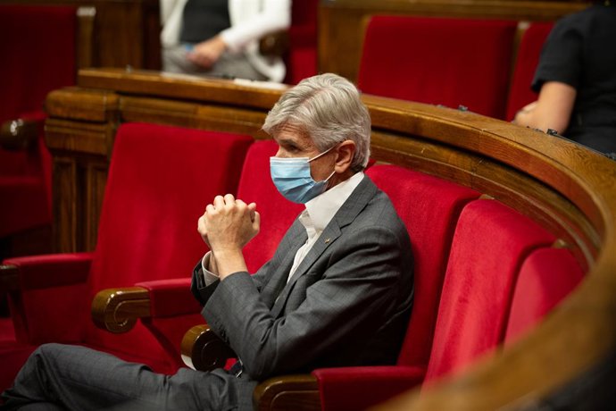 El conseller de Salut de la Generalitat, Josep Maria Argimón, al Parlament