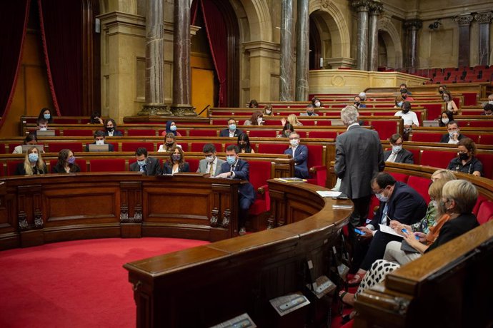 Sessió plenria al Parlament de Catalunya
