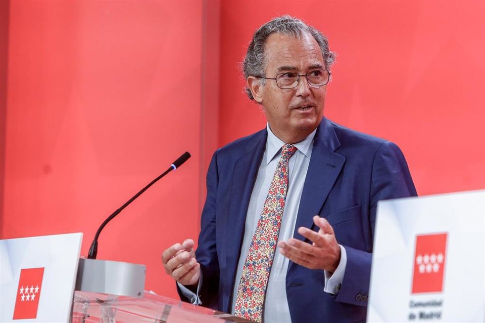 El consejero de Educación, Universidades, Ciencia y portavoz de la Comunidad de Madrid, Enrique Ossorio.