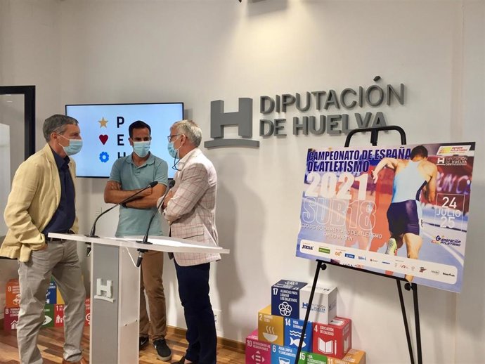 Presentación del campeonato Sub18 de atletismo en el estadio Iberoamericano.