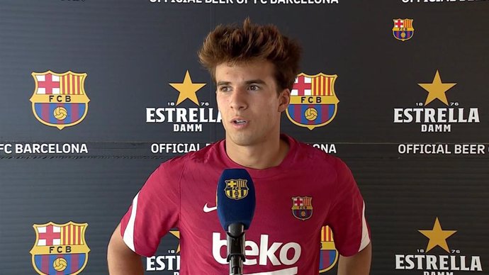 El jugador del Bara Riqui Puig en declaraciones a Bara TV, el 21 de julio de 2021