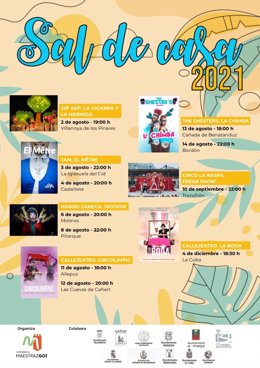 Cartel de la duodécima edición del festival 'Sal de Casa' en el Maestrazgo