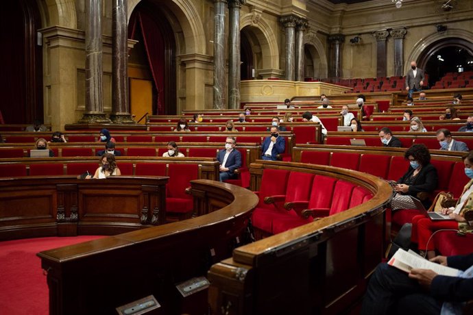 Arxiu - Vista general d'una sessió plenria al Parlament