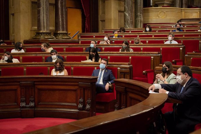 Pleno del Parlament de Catalunya del 21 de julio de 2021.