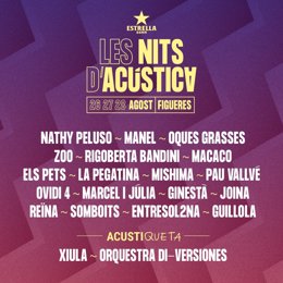Imagen del cartel del festival Les Nits d'Acústica de Figueres (Girona)