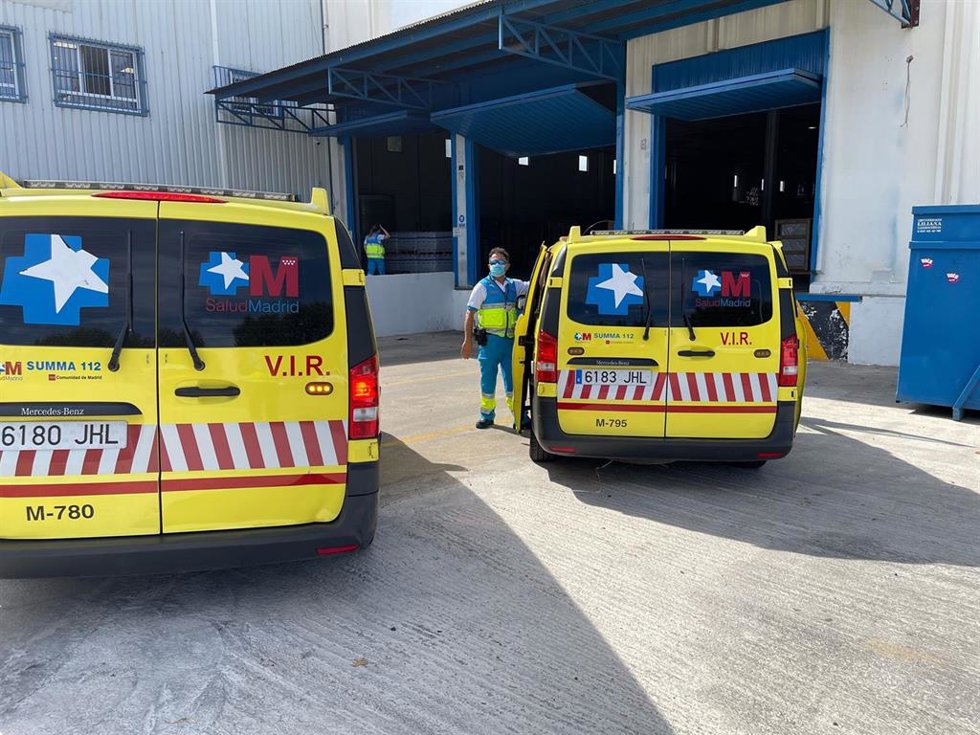 Ambulancias del Summa-112 en Coslada