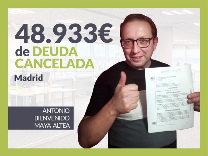 Antonio Bienvenido Maya, exonerado con Repara Tu Deuda