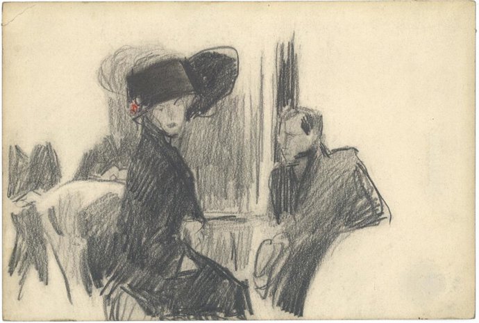 Joaquín Sorolla. 'Pareja preparada para salir'. 1911. Fundación Museo Sorolla