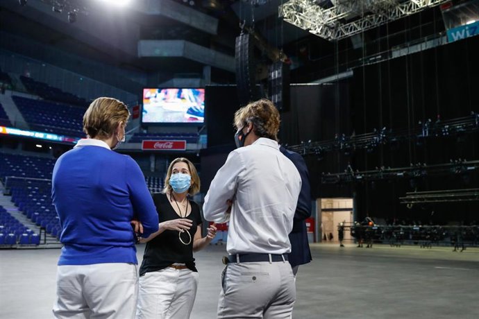 La consejera de Cultura, Turismo y Deporte de la Comunidad de Madrid, Marta Rivera de la Cruz, en el WiZink Center.