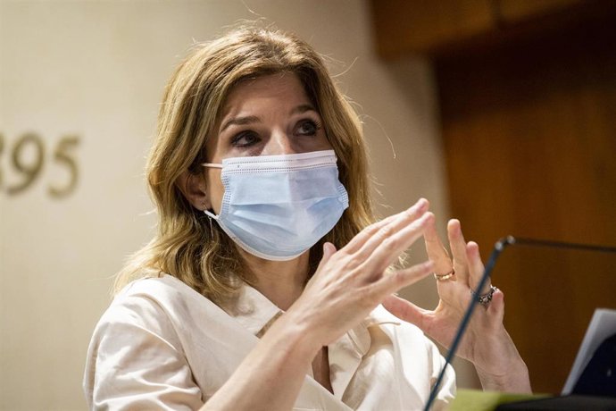 La portavoz del PSOE en la Asamblea de Madrid, Hana Jalloul.