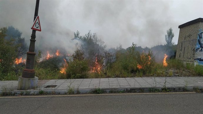 Incendio en La Manjoya.