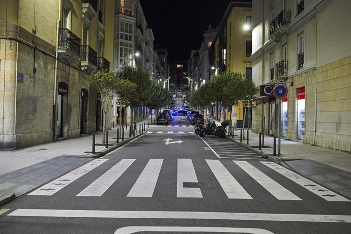 Archivo - Calle de Santander vacía