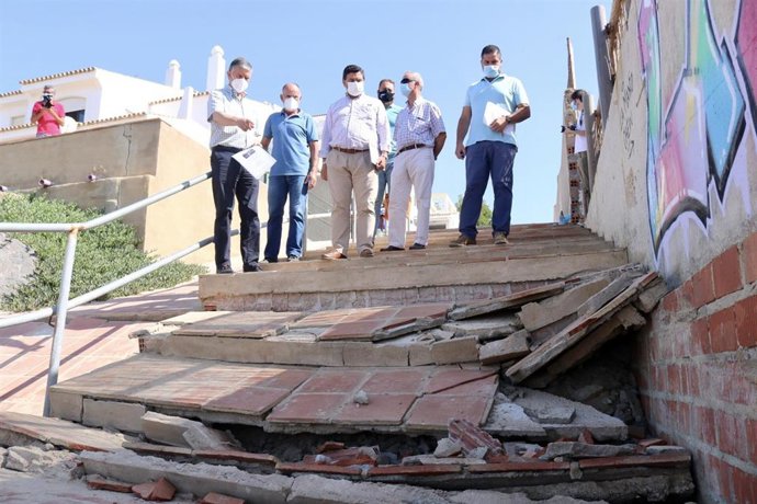Visita de dirigentes del PP de Huelva a El Portil.