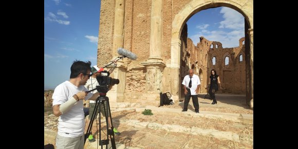 1. Más de 130 personas de toda España participan en 'Belchite de Película / 24 horas de cine exprés'
