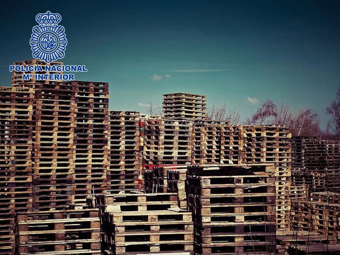 Detenido en Logroño un varón por el robo de más de doscientos palets valorados en diez mil euros