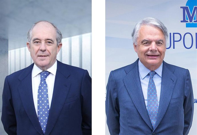 Archivo - El presidente de Orienta Capital, Emilio Soroa, y el presidente de Mutua Madrileña, Ignacio Garralda