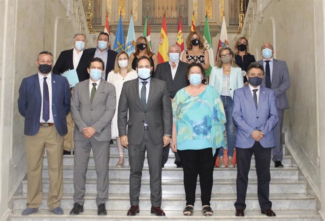 El presidente del PP, Paco Núñez, en su visita a Ciudad Real