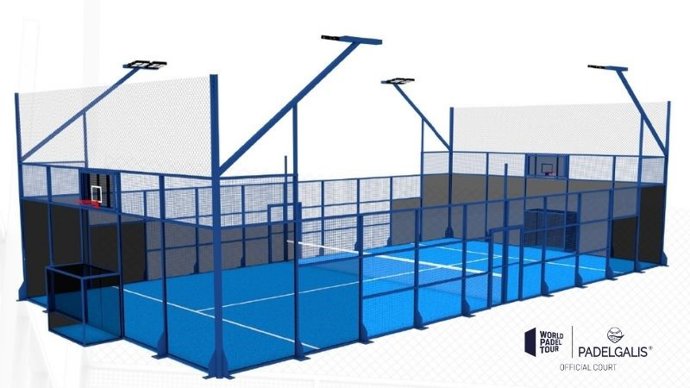 Pista Multideporte diseñada, patentada y fabricada por Padel Galis.