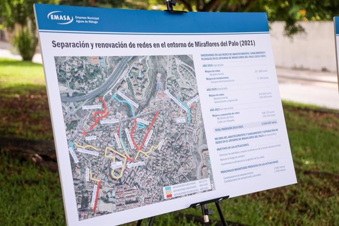 Obras de saneamiento en Miraflores del Palo