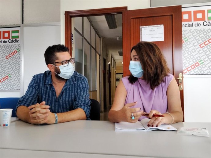 Inmaculada Ortega y Jorge Rodríguez en la rueda de prensa.