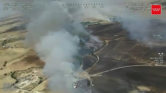 Incendio en Fuente El Saz de Jarama