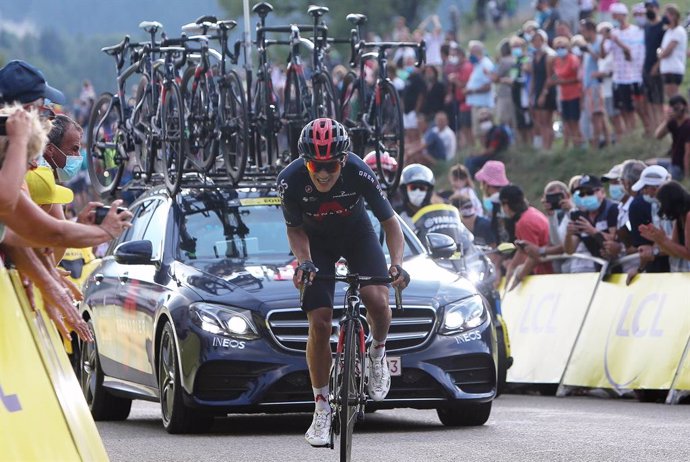Archivo - Richard Carapaz of Ineos Grenadiers during the Tour de France 2020, cycling race stage 16, La Tour-Du-Pin - Villard-de-Lans (164 km) on September 15, 2020 in Villard-de-Lans, France - Photo Laurent Lairys / DPPI