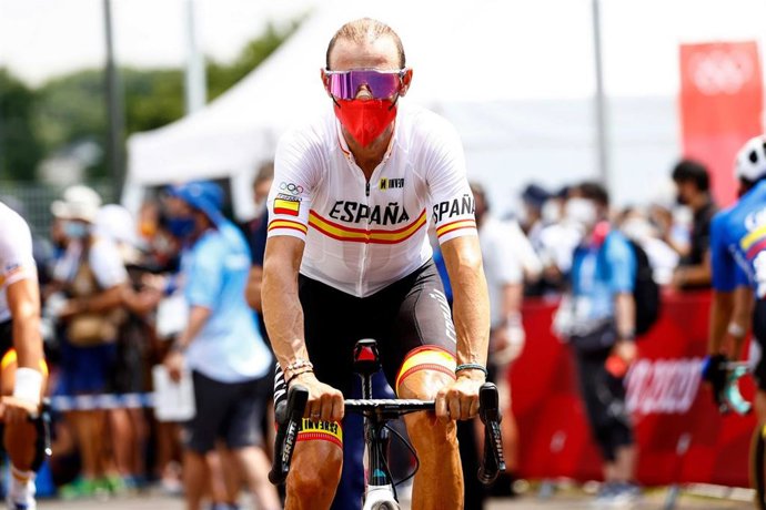 El corredor español Alejandro Valverde fue 42 en los Juegos de Tokyo 2020 debido a sus dolores de espalda.