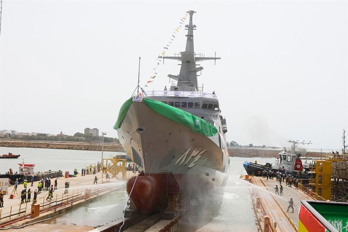 Navantia San Fernando bota la cuarta corbeta para Arabia Saudí.