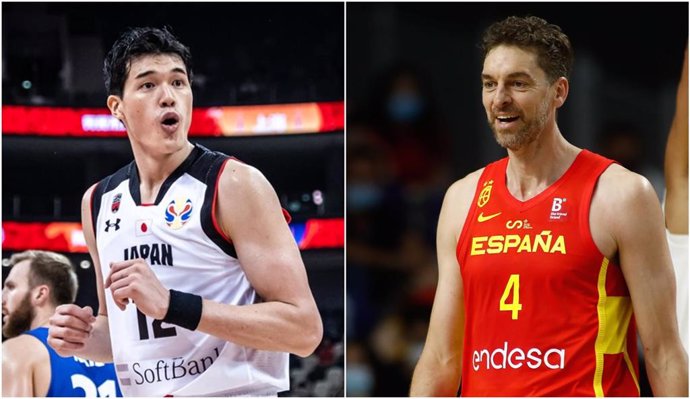 Watanabe (Japón) y Pau Gasol (España)