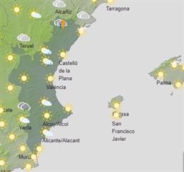 Predicción meteorológica de Aemet
