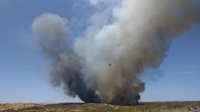 El incendio Villarrasa (Huelva) permanece pendiente de estabilizar tras calcinar 600 hectáreas