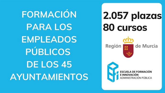 Imagen resumen de la formación para los empleados públicos de los 45 ayuntamientos.