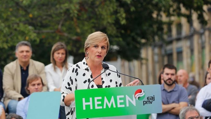 Archivo - La presidenta del BBB del PNV, Itxaso Atutxa, en un acto