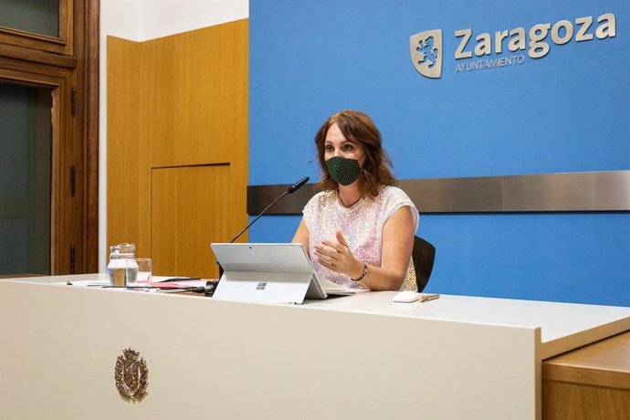 La consejera municipal de Economía, Innovación y Empleo del Ayuntamiento de Zaragoza, Carmen Herrarte.