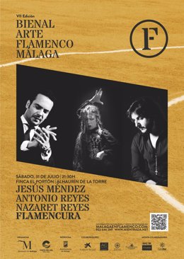 Cartel bienal de flamenco de la Diputación de Málaga