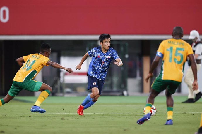 Takefusa KUBO (JPN) during the Olympic Games Tokyo 2020, Football Men's First Round Group A, between Japan and South Africa on July 22, 2021 at Tokyo Stadium in Tokyo, Japan - Photo Photo Kishimoto / DPPI