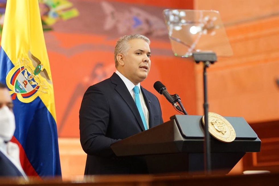 El presidente de Colombia, Iván Duque.