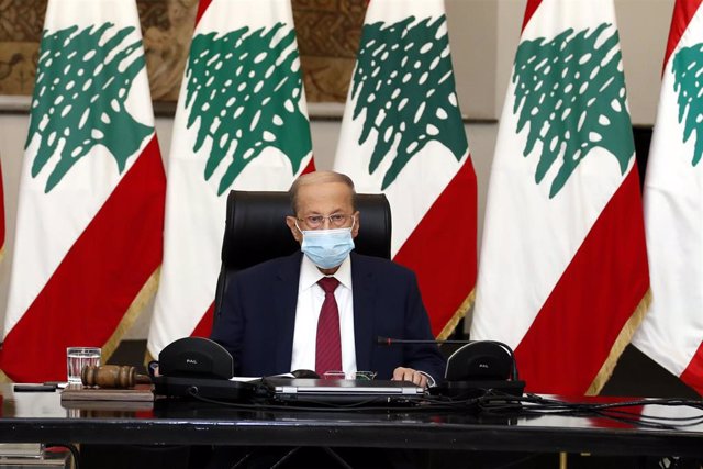 Archivo - El presidente de Líbano, Michel Aoun