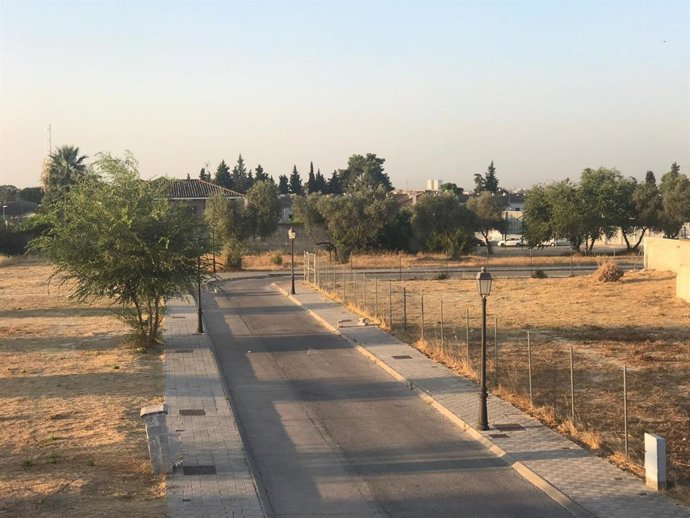 Imagen de unas de las parcelas donde van proyectados los cuatro bloques de viviendas.