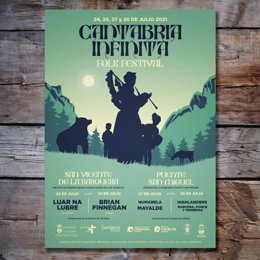 Cartel promocional del festival folk 'Cantabria Infinita'