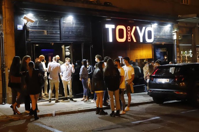 Apertura del ocio nocturno en Vigo. Foto de archivo.