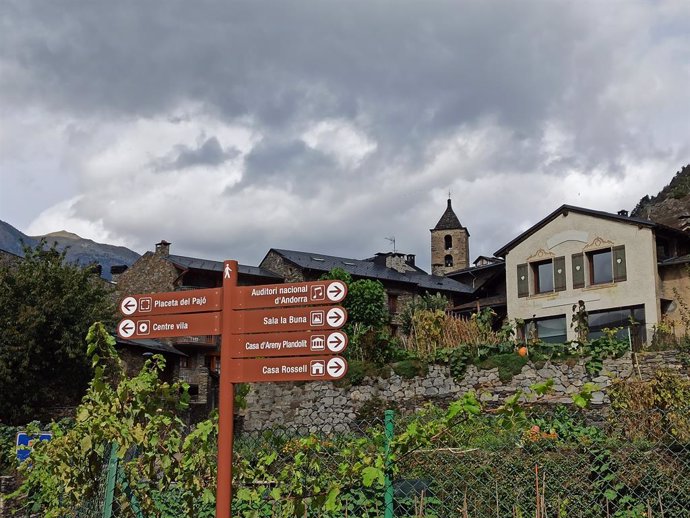 Indicacions al poble d'Ordino (Andorra)