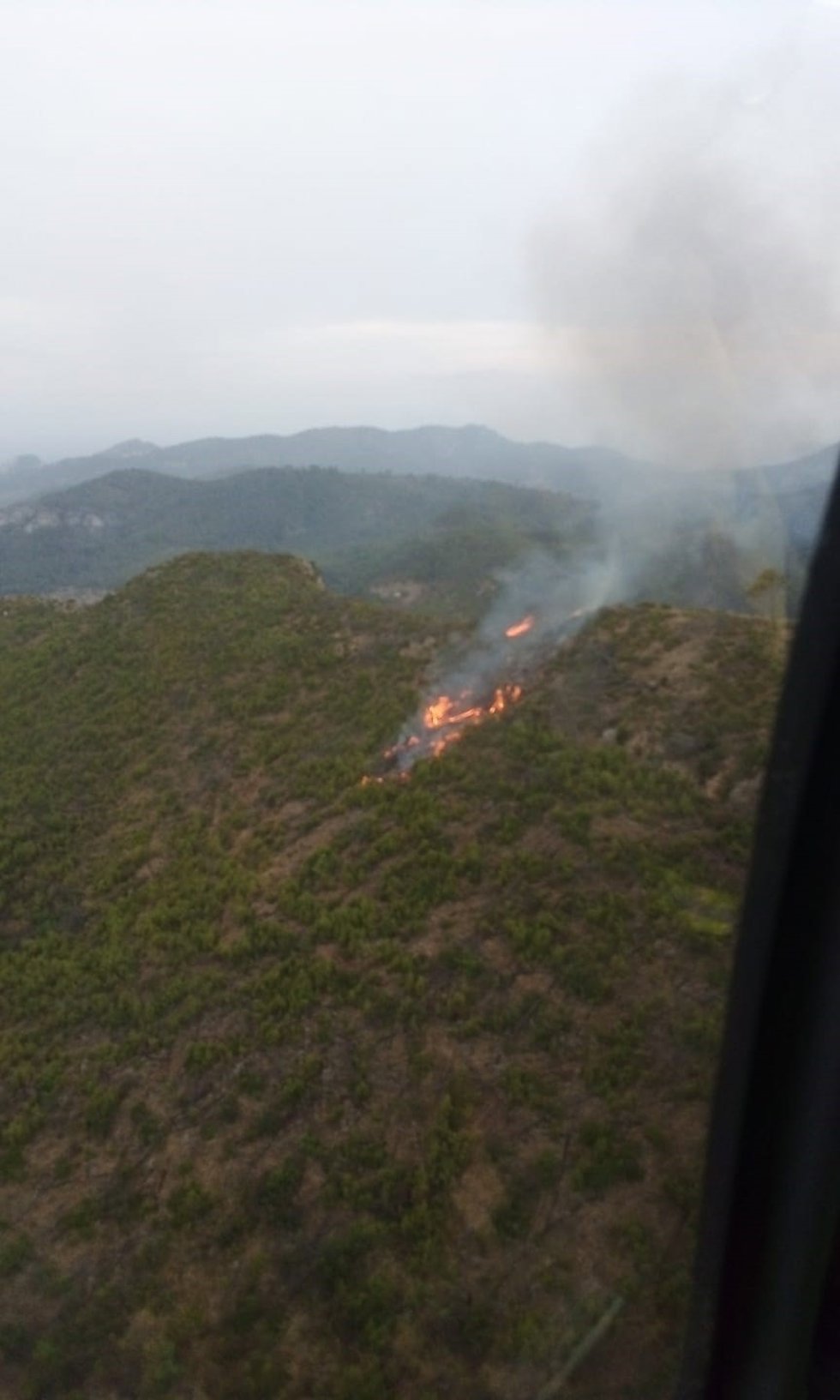 Fuego en Andratx.