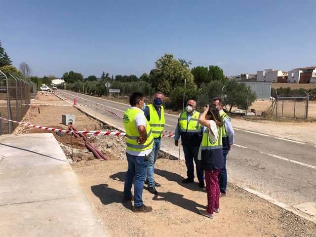 Visita a las obras en la A-303