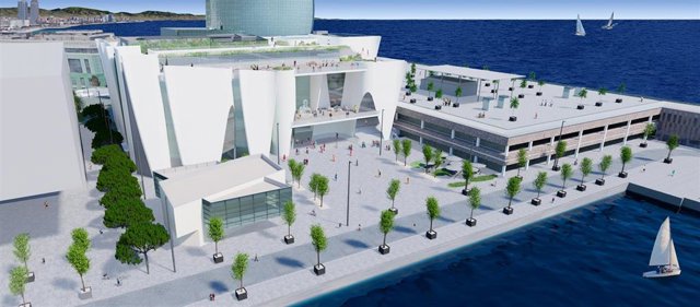 Archivo - Proyecto del Museo Hermitage Barcelona en la Nueva Bocana del Puerto de Barcelona.