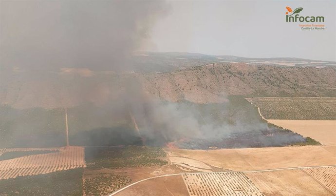 Incendio en Tobarra (Albacete)