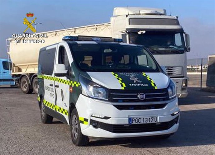 Imagen del camión interceptado