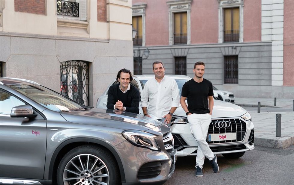 Equipo Bipi: Alejandro Vigaray, cofundador, José Luis Hernández, CSO y Hans Christ, cofundador