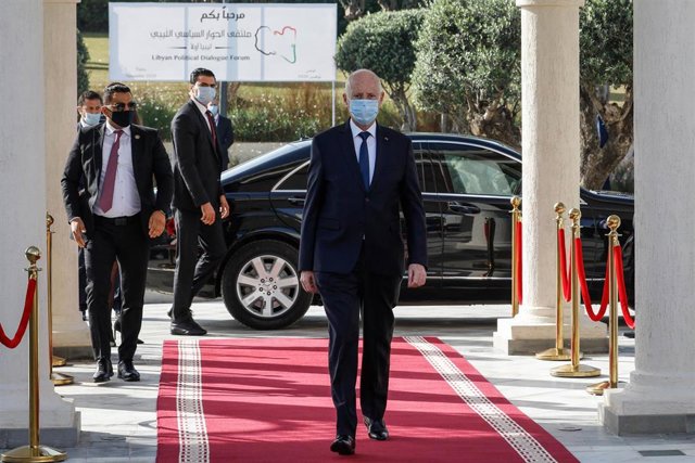 Archivo - El presidente tunecino, Kais Saied.